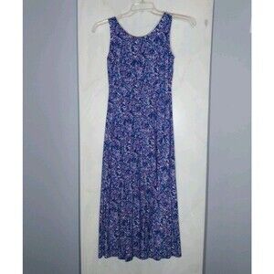 Bentley Floral Maxi Dress 7/8 Juniors Easter Spring Rayon Lace Up Back A-Line